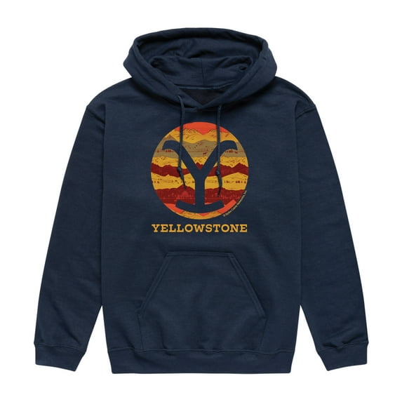 Yellowstone - Ranch Pattern Y Brand Fill - Men'S Fleece Pullover Hoodie