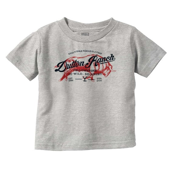 Yellowstone Ranch So Wild So Angry Toddler Boy Girl T Shirt Infant Toddler Brisco Brands 6M