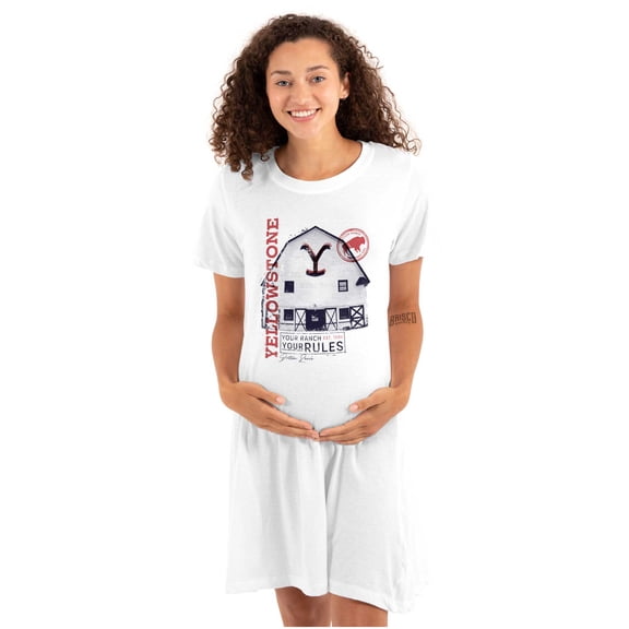 Yellowstone Ranch Your Rules Barn Women's Maternity Dress Brisco Brands M