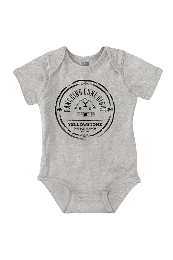 Ranching Done Right Romper Boys or Girls Infant Baby Brisco Brands 18M