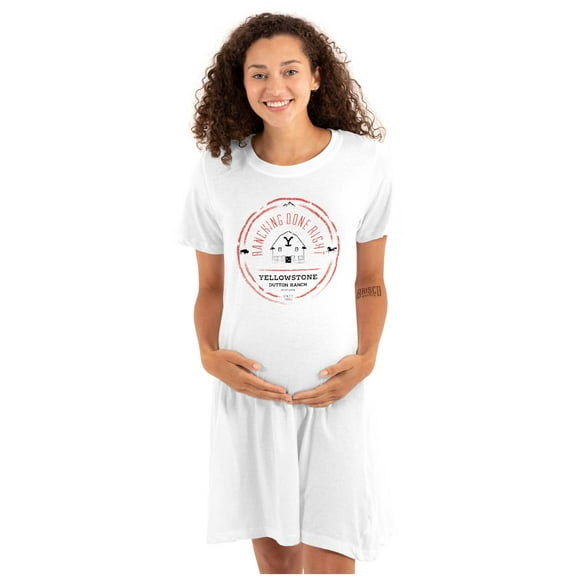 Yellowstone Ranching Done Right Women's Maternity Dress Brisco Brands M