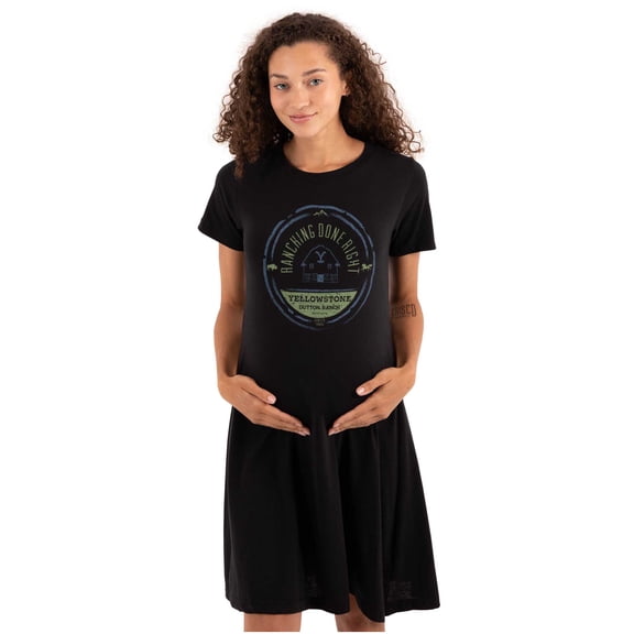 Yellowstone Ranching Done Right Women's Maternity Dress Brisco Brands M