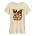 thumbnail image 1 of Yellowstone - Ride Like It's Your Last Time Short Sleeve Graphic T-Shirt, 1 of 5