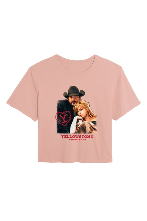 - Rip And Beth Montana Valentine - Juniors Cropped Graphic T-Shirt