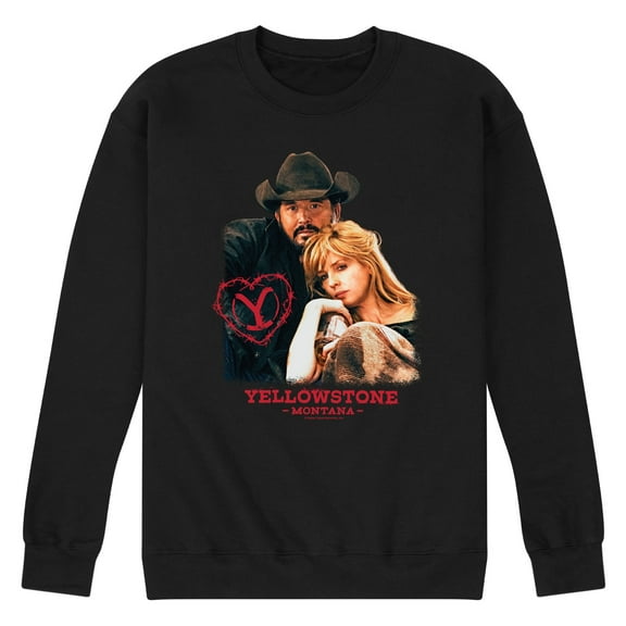Yellowstone - Rip And Beth Montana Valentine - Men's Crew Neck Fleece Pullover