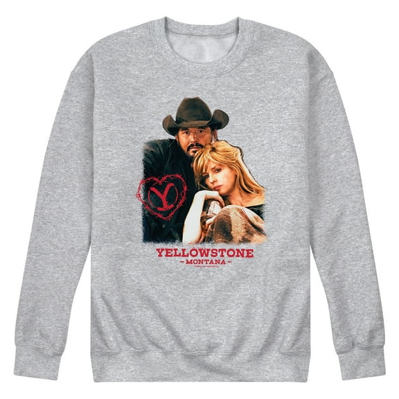Yellowstone - Rip And Beth Montana Valentine - Men's Crew Neck Fleece Pullover