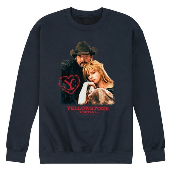 Yellowstone - Rip And Beth Montana Valentine - Men's Crew Neck Fleece Pullover