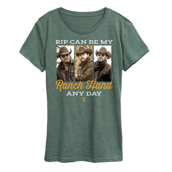 Yellowstone - Rip Can Be My Ranch Hand Any Day Short Sleeve Graphic T-Shirt