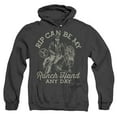 thumbnail image 1 of Yellowstone Rip Can Be My Ranch Hand Unisex Adult Pull-Over Heather Hoodie, Black Heather, 3X-Large, 1 of 3