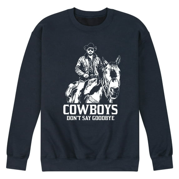 Yellowstone - Rip Cowboys Don't Say Goodbye - Men's Crew Neck Fleece Pullover