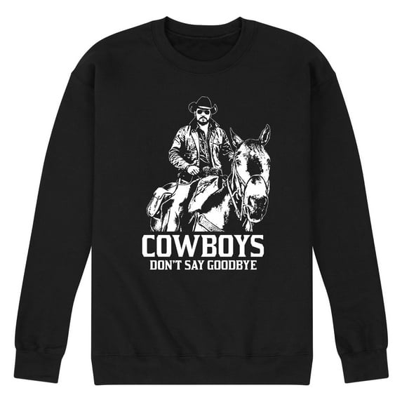 Yellowstone - Rip Cowboys Don't Say Goodbye - Men's Crew Neck Fleece Pullover