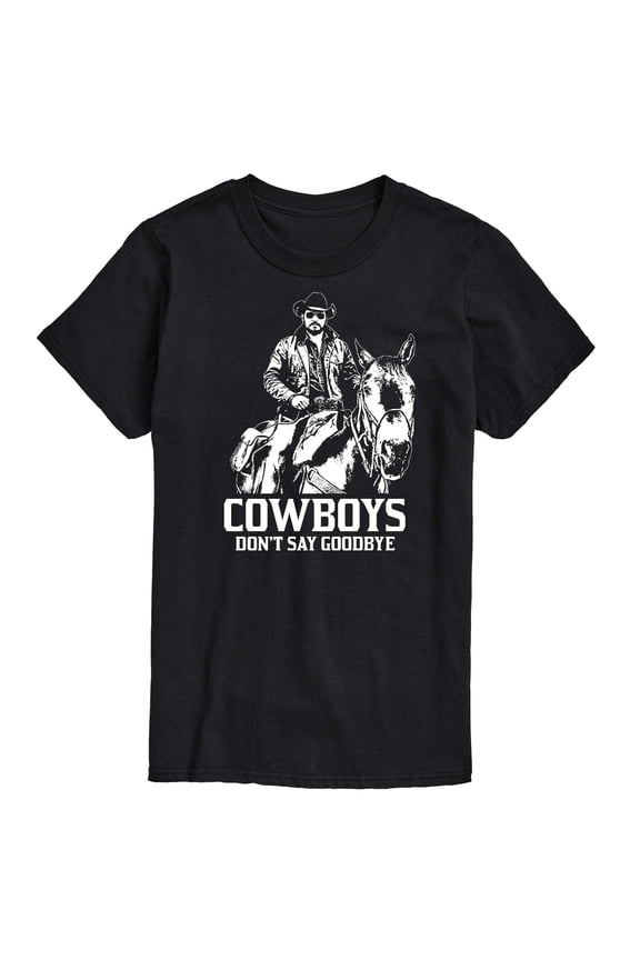 - Rip Cowboys Don't Say Goodbye - Men's Short Sleeve Graphic T-Shirt