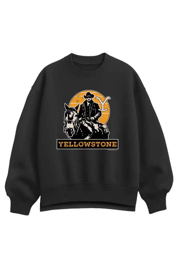 - Rip RI'ding Horseback - Women's Oversized Fleece Crew Sweatshirt