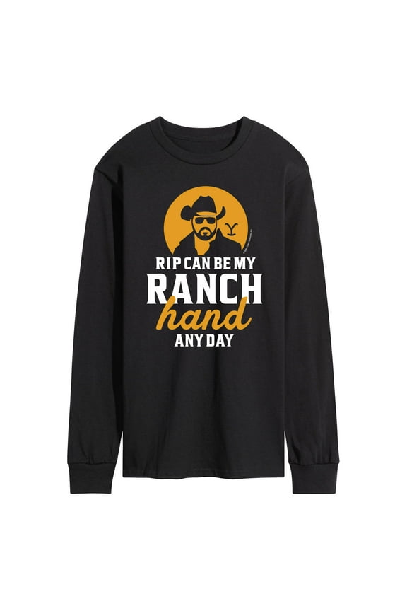- Rip Ranch Hand Any Day - Men's Long Sleeve T-Shirt