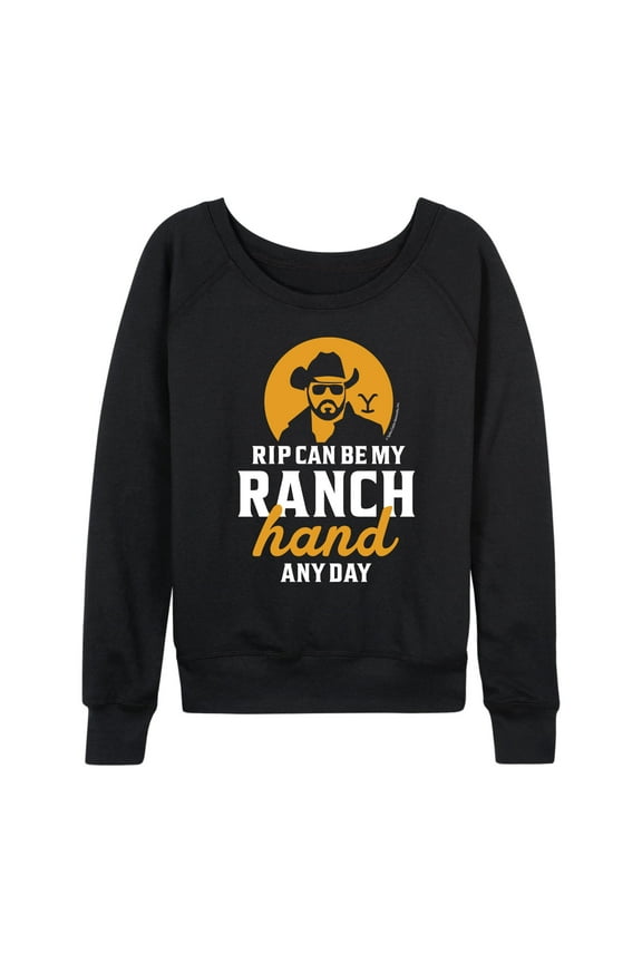 - Rip Ranch Hand Any Day - Women's Lightweight French Terry Long Sleeve Shirt