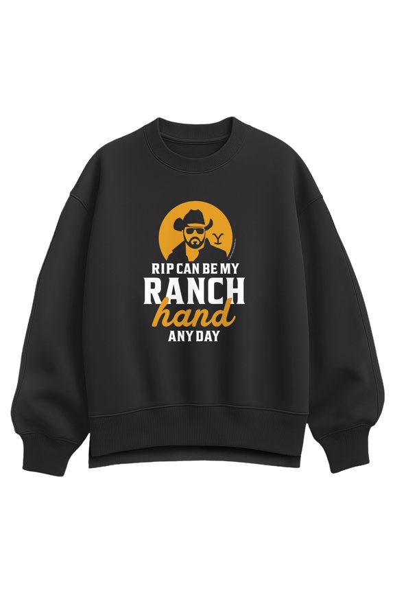 - Rip Ranch Hand Any Day - Women's Oversized Fleece Crew Sweatshirt