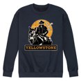 thumbnail image 1 of Yellowstone - Rip Rideing Horseback - Men's Crew Neck Fleece Pullover, 1 of 6