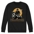 thumbnail image 1 of Yellowstone - Rip Rideing Horseback - Men's Crew Neck Fleece Pullover, 1 of 6