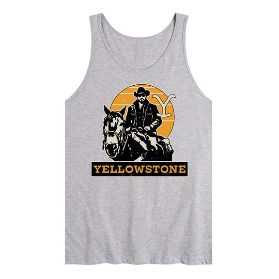 Yellowstone - Rip Rideing Horseback - Men's Jersey Tank Top
