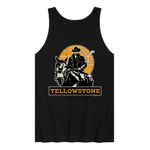 Yellowstone - Rip Rideing Horseback - Men's Jersey Tank Top