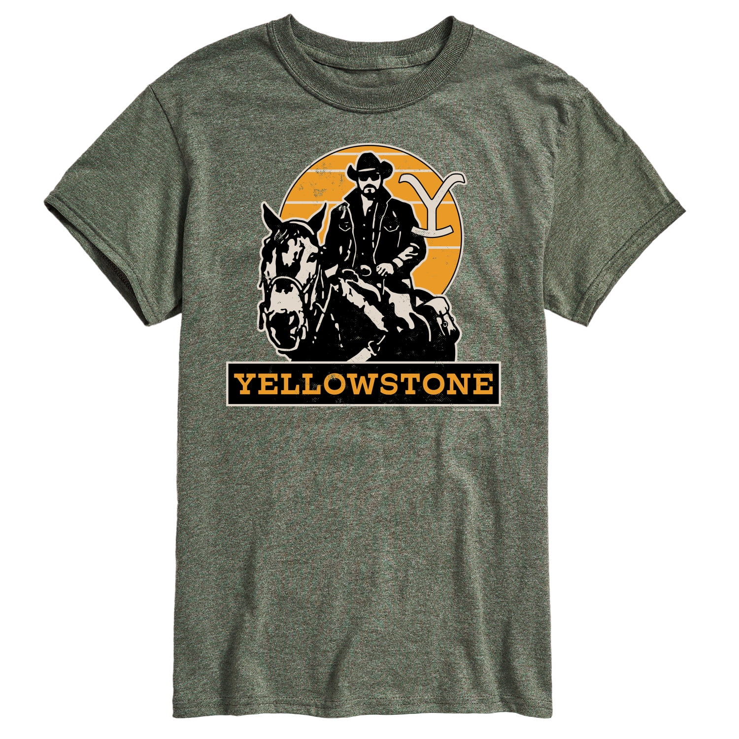 Yellow Riding Shirt Yellowstone - Rip Rideing Horseback - Men's Short Sleeve Graphic T ...