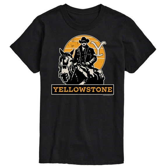 Yellowstone - Rip Rideing Horseback - Men's Short Sleeve Graphic T-Shirt