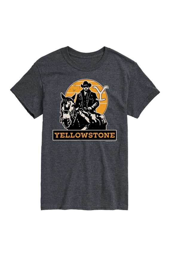 - Rip Rideing Horseback - Men's Short Sleeve Graphic T-Shirt