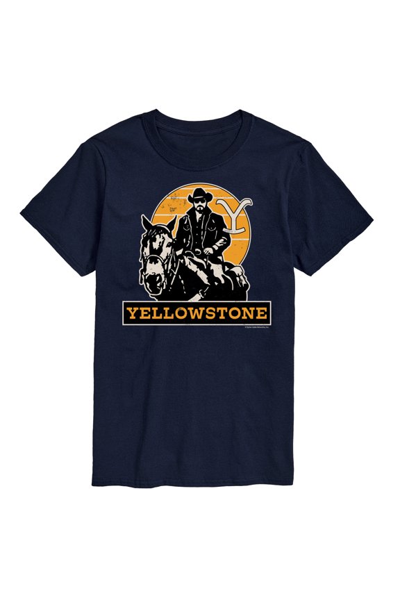 - Rip Rideing Horseback - Men's Short Sleeve Graphic T-Shirt