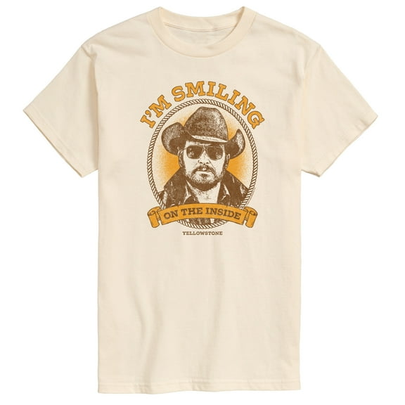 Yellowstone - Rip Smiling Inside - Men's Short Sleeve Graphic T-Shirt