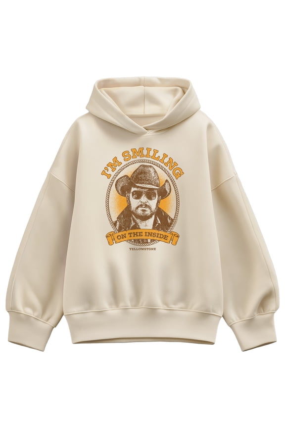 - Rip Smiling Inside - Women's Oversized Fleece Hoodie Sweatshirt