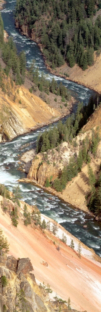 Yellowstone River Yellowstone National Park Montana Canvas Art - Panoramic Images (36 x 12)