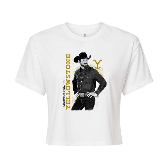 Yellowstone - Ryan - Juniors Cropped Graphic T-Shirt