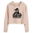 thumbnail image 1 of Yellowstone  - Send Rip - Juniors Cropped Pullover Hoodie, 1 of 6