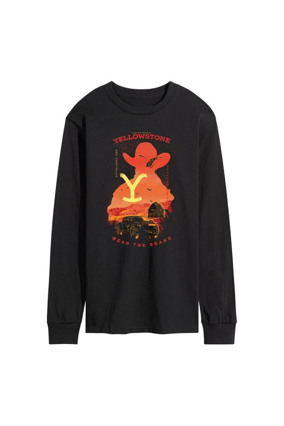 - Silhouette Collage - Men's Long Sleeve T-Shirt