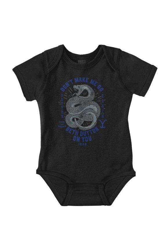 Snake Beth Dutton On You Romper Boys or Girls Infant Baby Brisco Brands NB