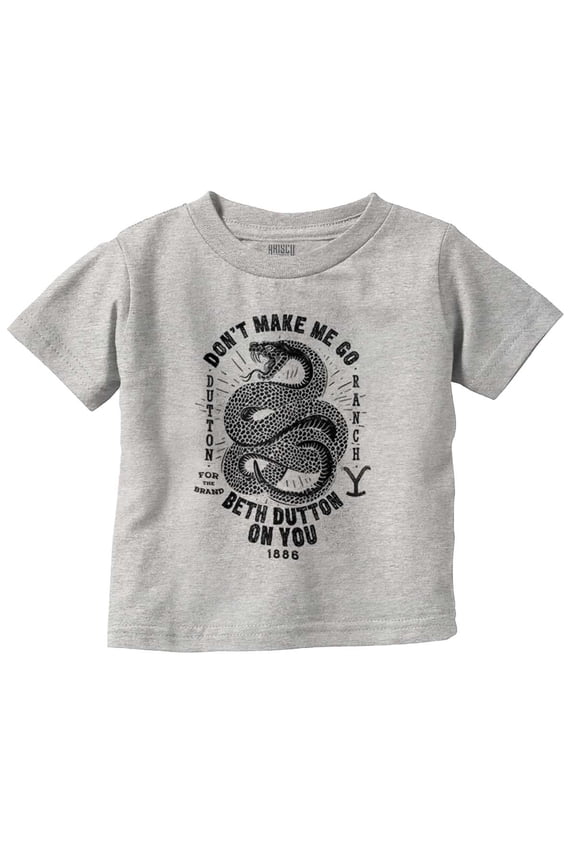 Snake Beth Dutton On You Toddler Boy Girl T Shirt Infant Toddler Brisco Brands 24M