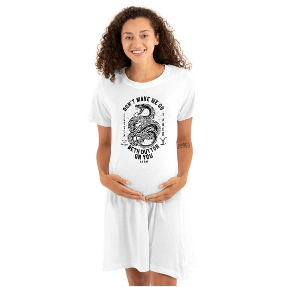 Yellowstone Snake Beth Dutton On You Women's Maternity Dress Brisco Brands M