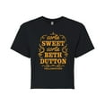 thumbnail image 1 of Yellowstone - Sorta Sweet Sorta Beth Dutton - Juniors Cropped Graphic T-Shirt, 1 of 6