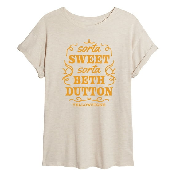 Yellowstone - Sorta Sweet Sorta Beth Dutton - Women's Oversized Graphic T-Shirt