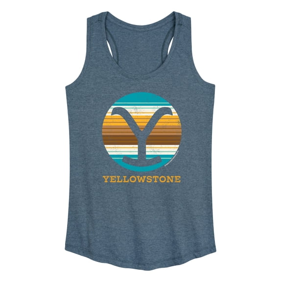 Yellowstone - Southwest Style Y Logo - Women's Racerback Tank Top