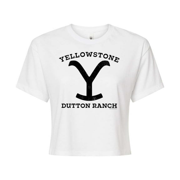 Yellowstone  - Stone Dutton Bravado - Juniors Cropped Cotton Blend T-Shirt
