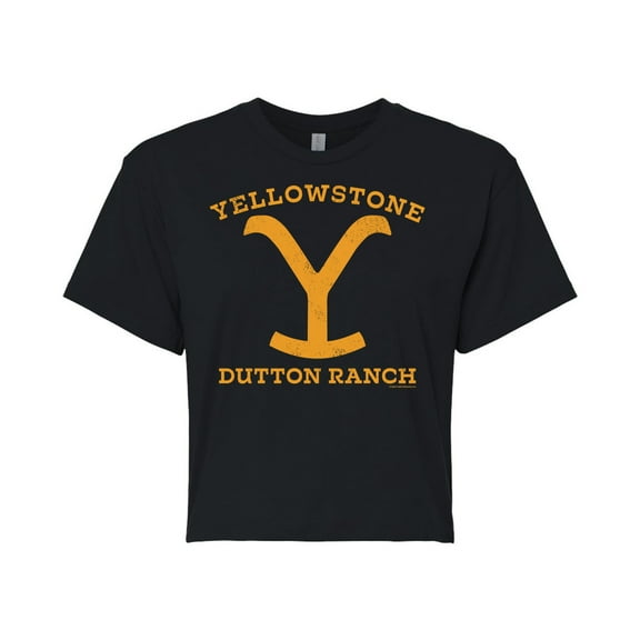 Yellowstone  - Stone Dutton Bravado - Juniors Cropped Cotton Blend T-Shirt