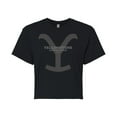 thumbnail image 1 of Yellowstone  - Stone Dutton  - Juniors Cropped Cotton Blend T-Shirt, 1 of 6