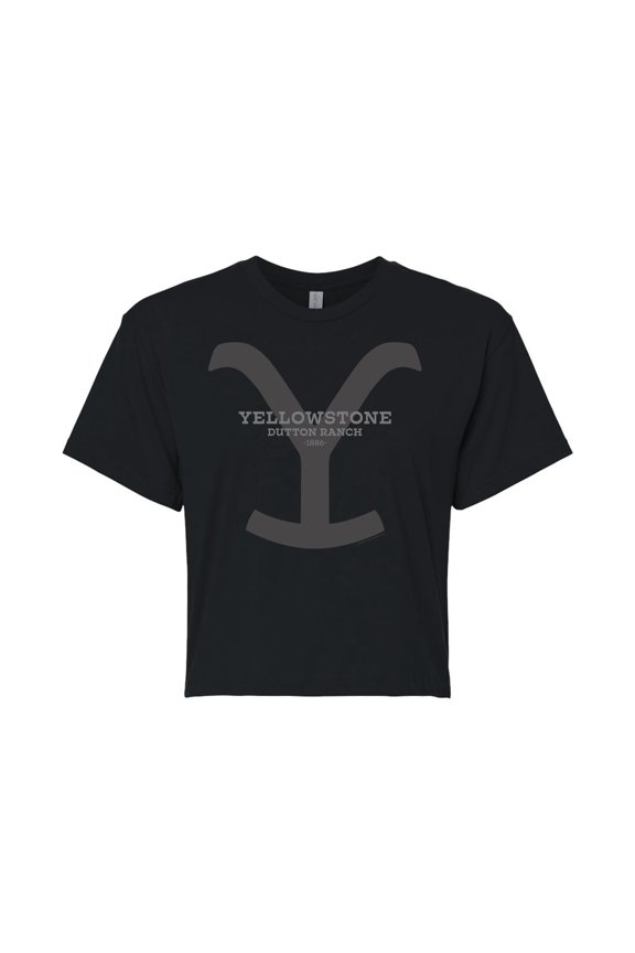 - Stone Dutton  - Juniors Cropped Cotton Blend T-Shirt