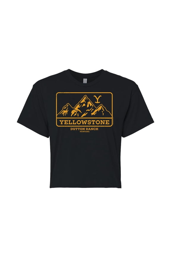 - Stone Dutton Outdoor - Juniors Cropped Cotton Blend T-Shirt