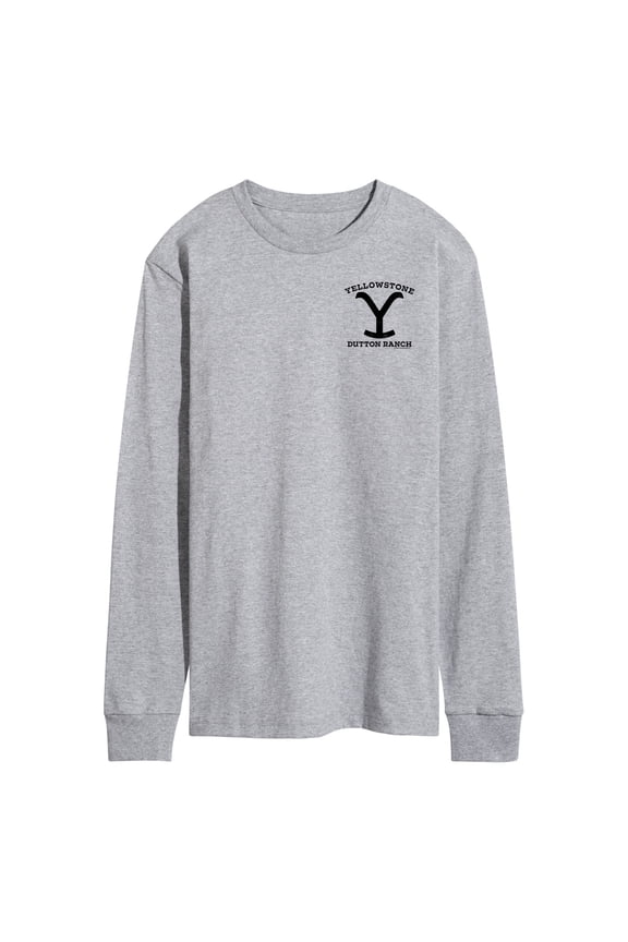 - Stone Duttonbravado Left Chest - Men's Long Sleeve T-Shirt
