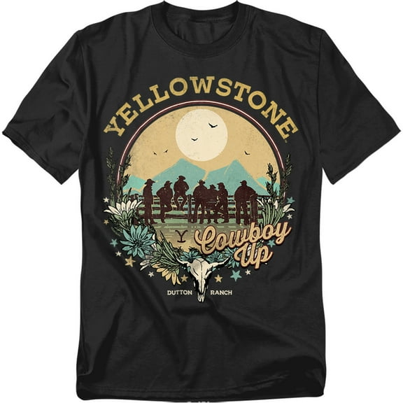 Yellowstone T-Shirt Cowboy Up Unisex Graphic Tee for Men & Women
