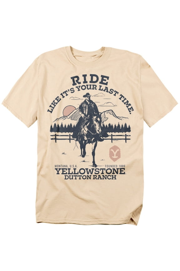 T-Shirt Ride Like It'S Your Last Time Unisex Graphic Tee for Men & Women