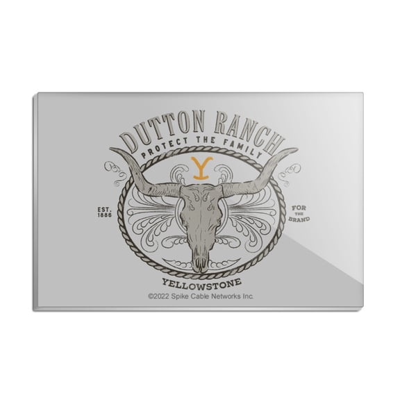 Yellowstone TV Show Badge Rectangle Acrylic Fridge Refrigerator Magnet