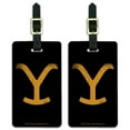 thumbnail image 1 of Yellowstone TV Show Brand Luggage ID Tags Suitcase Carry-On Cards - Set of 2, 1 of 1